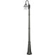 Orion 1 Light 94.63 inch Black Post Light, Solar
